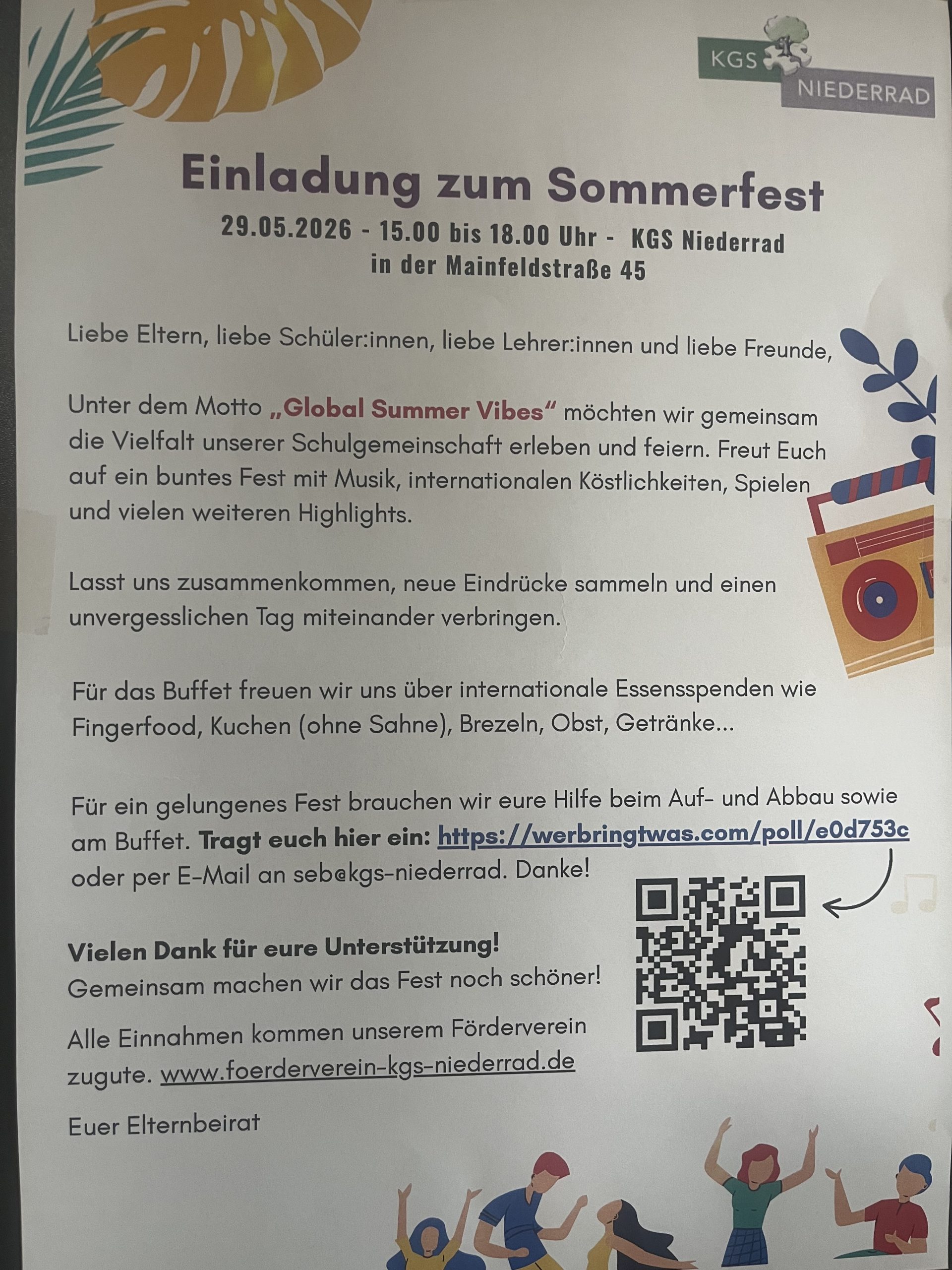 Einladung zum Sommerfest